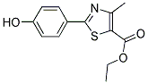 2-(4-HYDROXYPHENYL)-4-METHYL-THIAZOLE-5-CARBOXYLIC ACID ETHYL ESTER Struktur