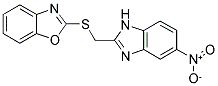 2-([(5-NITRO-1H-BENZIMIDAZOL-2-YL)METHYL]THIO)-1,3-BENZOXAZOLE Struktur