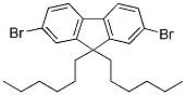 9,9-DIHEXYL-2,7-DIBROMOFLUORENE Struktur