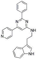 [2-(1H-INDOL-3-YL)-ETHYL]-(2-PHENYL-6-PYRIDIN-4-YL-PYRIMIDIN-4-YL)-AMINE Struktur