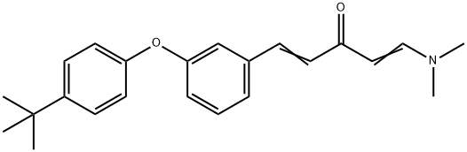 (1E,4E)-1-(3-[4-(TERT-BUTYL)PHENOXY]PHENYL)-5-(DIMETHYLAMINO)-1,4-PENTADIEN-3-ONE Struktur