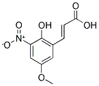 2-HYDROXY-5-METHOXY-3-NITROCINNAMIC ACID Struktur