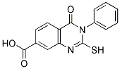 2-MERCAPTO-4-OXO-3-PHENYL-3,4-DIHYDRO-QUINAZOLINE-7-CARBOXYLIC ACID Struktur