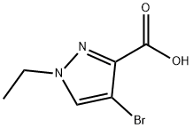 4-BROMO-1-ETHYL-1H-PYRAZOLE-3-CARBOXYLIC ACID Struktur