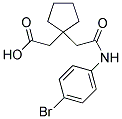 (1-(2-[(4-BROMOPHENYL)AMINO]-2-OXOETHYL)CYCLOPENTYL)ACETIC ACID Struktur