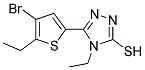 5-(4-BROMO-5-ETHYL-THIOPHEN-2-YL)-4-ETHYL-4H-[1,2,4]TRIAZOLE-3-THIOL Struktur