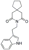 8-[2-(1H-INDOL-3-YL)ETHYL]-8-AZASPIRO[4.5]DECANE-7,9-DIONE Struktur