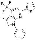 3-METHYL-1-PHENYL-6-THIEN-2-YL-4-(TRIFLUOROMETHYL)-1H-PYRAZOLO[3,4-B]PYRIDINE Struktur