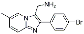 C-[2-(4-BROMO-PHENYL)-6-METHYL-IMIDAZO[1,2-A]-PYRIDIN-3-YL]-METHYLAMINE Struktur