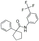 (PHENYLCYCLOPENTYL)-N-(3-(TRIFLUOROMETHYL)PHENYL)FORMAMIDE Struktur