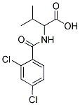 2-[(2,4-DICHLOROBENZOYL)AMINO]-3-METHYLBUTANOIC ACID Struktur