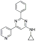 N-CYCLOPROPYL-2-PHENYL-6-PYRIDIN-3-YLPYRIMIDIN-4-AMINE Struktur