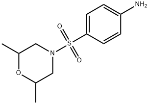 4-((2,6-DIMETHYLMORPHOLIN-4-YL)SULFONYL)ANILINE Struktur