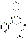 N,N-DIMETHYL-N'-(6-PYRIDIN-3-YL-2-PYRIDIN-4-YLPYRIMIDIN-4-YL)ETHANE-1,2-DIAMINE Struktur