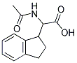 ACETYLAMINO-INDAN-1-YL-ACETIC ACID Struktur