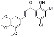 3'-BROMO-5'-CHLORO-2'-HYDROXY-3,4,5-TRIMETHOXYCHALCONE Struktur