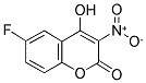 6-FLUORO-4-HYDROXY-3-NITROCOUMARIN Struktur