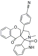 CHROMAN-4'-ONE-3'-SPIRO-3-N-METHYL-4-(4-CYANOPHENYL)-PYRROLIDINE-2-SPIRO-3''-OXINDOLE Struktur