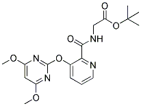 [[[3-[(4,6-DIMETHOXYPYRIMIDIN-2-YL)OXY]PYRIDIN-2-YL]CARBONYL]AMINO]ACETIC ACID, TERT-BUTYL ESTER Struktur