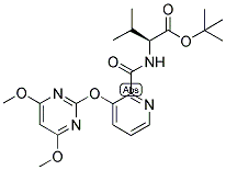 (2S)-2-[[[3-[(4,6-DIMETHOXYPYRIMIDIN-2-YL)OXY]PYRIDIN-2-YL]CARBONYL]AMINO]-3-METHYLBUTYRIC ACID, TERT-BUTYL ESTER Struktur