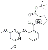 (2S)-1-[2-[(4,6-DIMETHOXYPYRIMIDIN-2-YL)OXY]BENZOYL]PYRROLIDINE-2-CARBOXYLIC ACID, TERT-BUTYL ESTER Struktur