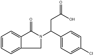 3-(4-CHLOROPHENYL)-3-(1-OXO-1,3-DIHYDRO-2H-ISOINDOL-2-YL)PROPANOIC ACID Struktur