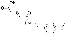 ([2-(4-METHOXY-PHENYL)-ETHYLCARBAMOYL]-METHYLSULFANYL)-ACETIC ACID Struktur