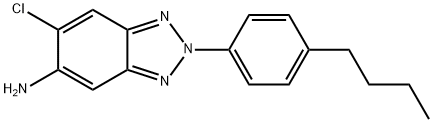 2-(4-BUTYLPHENYL)-6-CHLORO-2H-1,2,3-BENZOTRIAZOL-5-AMINE Struktur