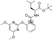 (2S)-2-[2-[(4,6-DIMETHOXYPYRIMIDIN-2-YL)OXY]BENZAMIDO]-4-METHYLPENTANOIC ACID, TERT-BUTYL ESTER Struktur