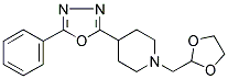 1-(1,3-DIOXOLAN-2-YLMETHYL)-4-(5-PHENYL-1,3,4-OXADIAZOL-2-YL)PIPERIDINE Struktur