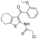 2-CHLORO-N-[3-(2-METHOXYBENZOYL)-4,5,6,7-TETRAHYDRO-1-BENZOTHIEN-2-YL]ACETAMIDE Struktur