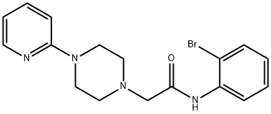 N-(2-BROMOPHENYL)-2-[4-(2-PYRIDINYL)PIPERAZINO]ACETAMIDE Struktur