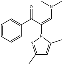 (E)-3-(DIMETHYLAMINO)-2-(3,5-DIMETHYL-1H-PYRAZOL-1-YL)-1-PHENYL-2-PROPEN-1-ONE Struktur