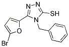 4-BENZYL-5-(5-BROMO-FURAN-2-YL)-4H-[1,2,4]TRIAZOLE-3-THIOL Struktur