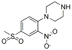 1-[4-(METHYLSULFONYL)-2-NITROPHENYL]PIPERAZINE Struktur