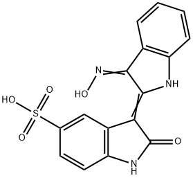 INDIRUBIN-3'-MONOXIME-5-SULPHONIC ACID Struktur