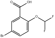 5-BROMO-2-DIFLUOROMETHOXY-BENZOIC ACID Struktur