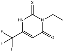 3-ETHYL-2-THIOXO-6-(TRIFLUOROMETHYL)-2,3-DIHYDRO-4(1H)-PYRIMIDINONE Struktur