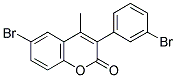 6-BROMO-3(3'-BROMOPHENYL)-4-METHYLCOUMARIN Struktur