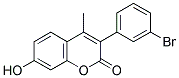 3(3'-BROMOPHENYL)-7-HYDROXY-4-METHYLCOUMARIN Struktur