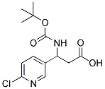 3-TERT-BUTOXYCARBONYLAMINO-3-(6-CHLORO-PYRIDIN-3-YL)-PROPIONIC ACID Struktur