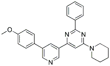 4-[5-(4-METHOXY-PHENYL)-PYRIDIN-3-YL]-2-PHENYL-6-PIPERIDIN-1-YL-PYRIMIDINE Struktur