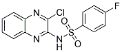 N-(3-CHLORO-QUINOXALIN-2-YL)-4-FLUORO-BENZENESULFONAMIDE Struktur