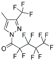 3(5)-TRIFLUOROMETHYL-1-NONAFLUOROPENTANOYL-5(3)-(METHYL)PYRAZOLE Struktur