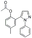 5-(2-HYDROXY-5-METHYLPHENYL)-1-PHENYLPYRAZOLE ACETATE Struktur