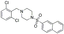 1-(2,6-DICHLOROBENZYL)-4-(2-NAPHTHYLSULFONYL)PIPERAZINE Struktur