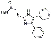 2-[(4,5-DIPHENYL-1H-IMIDAZOL-2-YL)THIO]ACETAMIDE Struktur