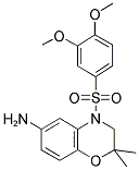 4-(3,4-DIMETHOXY-BENZENESULFONYL)-2,2-DIMETHYL-3,4-DIHYDRO-2H-BENZO[1,4]OXAZIN-6-YLAMINE Struktur