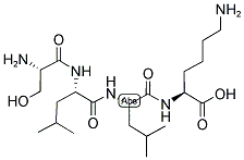 H-SER-LEU-LEU-LYS-OH Struktur