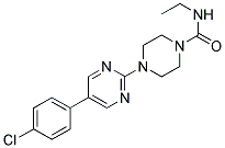 4-[5-(4-CHLOROPHENYL)PYRIMIDIN-2-YL]-N-ETHYLPIPERAZINE-1-CARBOXAMIDE Struktur